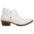 Roper Ava Embroidered Snip Toe Cowboy Booties Womens White Casual Boots 09-021-1 10 - фото #1