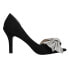 Фото #1 товара Nina Fay Peep Toe Pumps Womens Black Dress Casual FAY-BLK