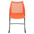 Фото #3 товара Hercules Series 661 Lb. Capacity Orange Sled Base Stack Chair With Air-Vent Back