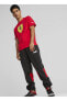 53817502 Ferrari Race Big Shld T Cl Kırmızı Erkek Yuvarlak Yaka Regular Fit T-shirt
