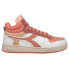 Diadora Magic Basket Demi Icona High Top Womens Orange, White Sneakers Casual S 7.5 - фото #1