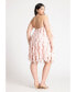 Фото #3 товара Plus Size Ruffle Halter Neck Mini Dress - 20, Light Pink