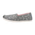 Фото #3 товара TOMS Alpargata Slip On Womens Grey Flats Casual 10019112T