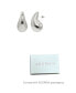 ფოტო #3 პროდუქტის Silver Tarnish Resistant Teardrop Sculptural Stud Earrings