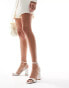 Фото #4 товара Be Mine Bridal Wink 2 heeled sandals in ivory satin