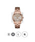 ფოტო #7 პროდუქტის Women's Alessandra Diamond (1/5 ct.t.w.) 18K Rose Gold Plated Stainless Steel Watch