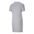 Puma Essential Slim Short Sleeve Dress Shirt Plus Womens Grey Casual Tops 670479