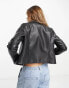 Фото #3 товара ASOS DESIGN ultimate faux leather biker jacket in black