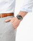 Men's Minimalist Smoke Stainless Steel Bracelet Watch 44mm