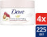 Фото #5 товара Dove Cream Shower Scrub for Silky Smooth Skin, Pomegranate & Shea Butter with Rich Texture, Pack of 4 (225 ml each)