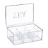 Фото #2 товара Хранение продуктов Relaxdays прозрачная чайная коробка с 6 отделениями