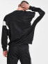 Фото #3 товара adidas Originals Adicolor Classics cut line crew neck sweatshirt in black