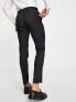 Фото #2 товара Jack & Jones Premium super slim fit stretch wool mix suit trousers in black