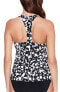 Фото #2 товара Magicsuit Women's Taylor Underwire Tankini Top Swimwear Black Size 16