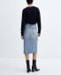 ფოტო #2 პროდუქტის Women's Denim Midi-Skirt