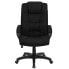 Фото #3 товара High Back Black Fabric Executive Swivel Chair With Arms