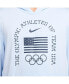 Фото #3 товара Men's Light Blue Team USA Restore Yoga Long Sleeve Hoodie T-Shirt