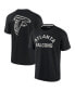Фото #3 товара Men's and Women's Black Atlanta Falcons Super Soft Short Sleeve T-shirt