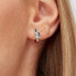 Silver single earrings Fancy Cloud Light Blue FCL08