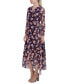 Фото #3 товара Women's Printed Maxi Wrap Dress