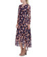 Women's Printed Maxi Wrap Dress