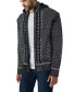 Men's Hooded Full-Zip High Neck Sweater Jacket