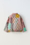 Фото #6 товара Утепленная стеганая куртка в стиле пэчворк ZARA