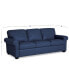 Фото #15 товара Orid 84" Leather Roll Arm Sofa, Created for Macy's