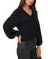 ფოტო #4 პროდუქტის Women's Rib-Knit Bubble Sleeve Long Sleeve Sweater