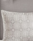 Фото #7 товара Malia Embroidered Cotton 4-Pc. Duvet Cover Set, King/California King
