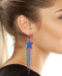 ფოტო #2 პროდუქტის Faux Stone Pavé Star Fringe Chandelier Earrings