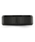 ფოტო #3 პროდუქტის Ceramic Black Faceted Beveled Edge Polished Wedding Band Ring