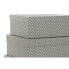 Set of Stackable Organising Boxes DKD Home Decor Mouse Grey White Cardboard (43,5 x 33,5 x 15,5 cm)