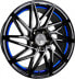 Фото #1 товара Колесный диск литой Keskin KT20 Future black painted blue inside 8.5x20 ET45 - LK5/112 ML72.6