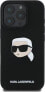 Karl Lagerfeld KARL LAGERFELD futerał do IPHONE 16 Pro Max kompatybilny z MagSafe KLHMP16XSKHPPLK (Sil KL Head Print) czarny