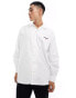 Фото #8 товара Polo Ralph Lauren Sport Capsule logo pocket chino shirt big oversized fit in white