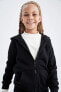 Фото #4 товара Толстовка для девочки с капюшоном DeFacto Basic-модель Y0944a622au