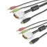 Фото #7 товара StarTech.com 6 ft 4-in-1 USB DVI KVM Cable with Audio and Microphone - 1.8 m - DVI-I - Black - USB - DVI-I + USB A + 2 x 3.5mm - DVI-I + USB B + 2 x 3.5mm