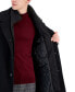 Фото #4 товара Men's Classic Fit Black Wool Blend Overcoat