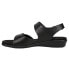 Easy Spirit Hartwell Sling Back Wedge Womens Black Casual Sandals ESHARTWELL-XB