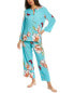 Фото #1 товара Natori 2Pc Wild Poppy Pajama Set Women's