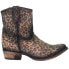 Фото #1 товара Corral Boots Cheetah Round Toe Cowboy Booties Womens Brown Casual Boots C3627