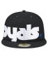 Фото #2 товара Men's Black Kansas City Royals Checkered Undervisor 59FIFTY Fitted Hat