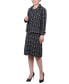 ფოტო #3 პროდუქტის Petite Long Sleeve Tweed Jacket with Dress Set, 2 Piece