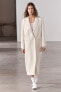 Zw collection minimalist wool blend coat