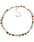 Фото #1 товара KARL LAGERFELD PARIS gold-Tone Multicolor Stone Collar Necklace, 16" + 3" extender