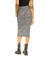 Фото #1 товара Women's Animal-Print Utility Slit-Front Midi Skirt