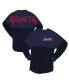 Фото #1 товара Women's Navy Atlanta Braves Checker Print Long Sleeve T-Shirt