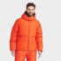 Фото #1 товара Men's Heavy Puffer Jacket - All In Motion Red Orange XXL