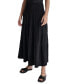 Фото #3 товара Women's Cotton Smocked-Waist Tiered Maxi Skirt